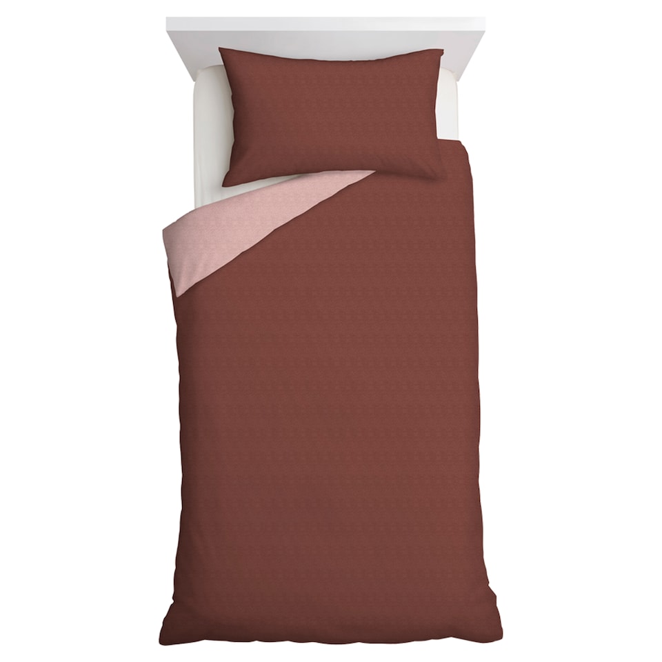 F&F Home Burgundy Reversible Duvet Set Single