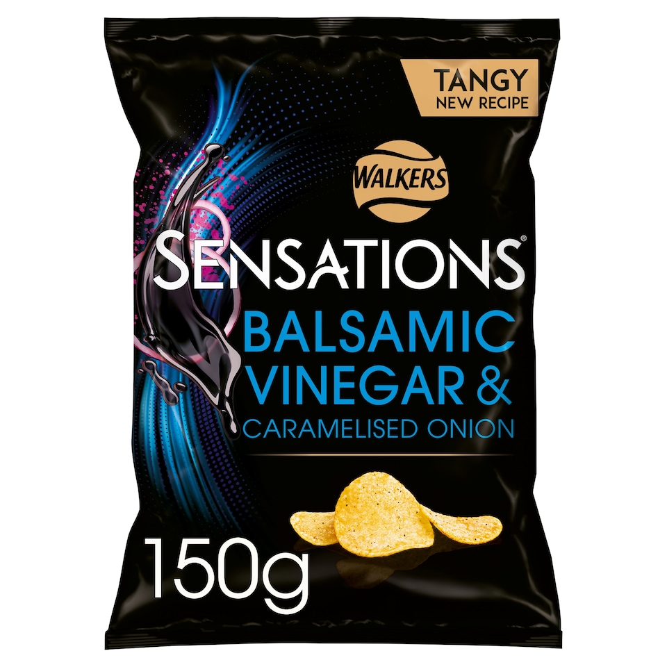 image 1 of Walkers Sensations Balsamic Vinegar & Onion Crisps 150g
