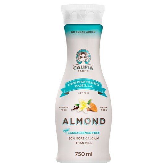 Califia Farms Unsweetened Almond & Vanilla Drink 750Ml Tesco Groceries