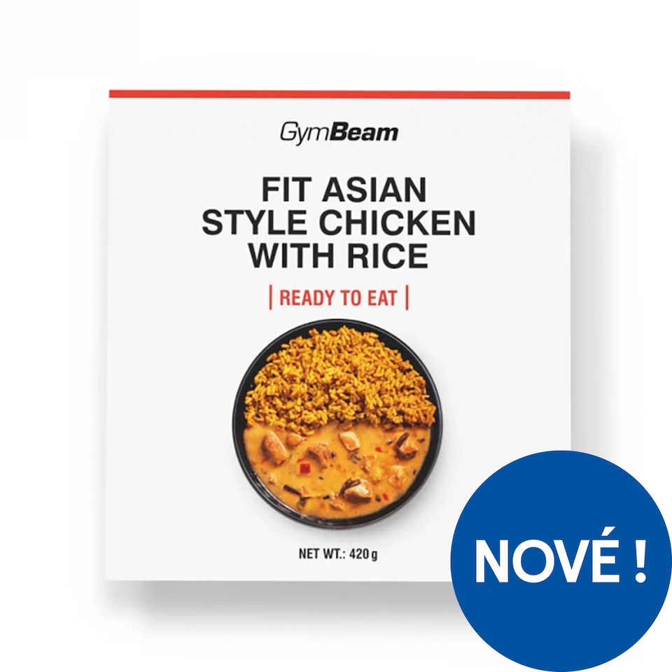 GymBeam Ready to Eat Fit kuřecí s rýží na asijský způsob 420g