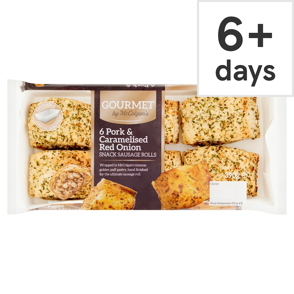 Gourmet by McColgans Mini Pork & Caramelised Red Onion Sausage Rolls 390g