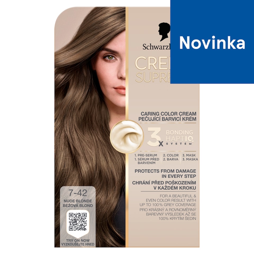 Schwarzkopf Creme Supreme Hair Color 7-42 Nude Blonde