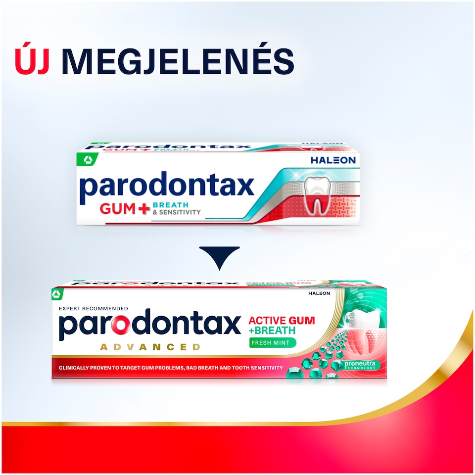 image 1 of Parodontax Advanced Active Gum + Breath Fresh Mint Fluoride Toothpaste 75 ml