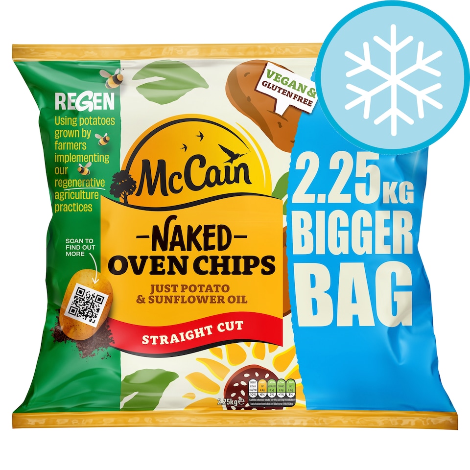 MCCAIN naked OVEN CHIPS 2.25KG