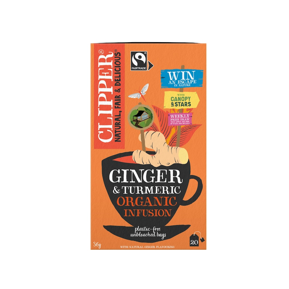Clipper Restore Organic Ginger & Turmeric Tea 36G