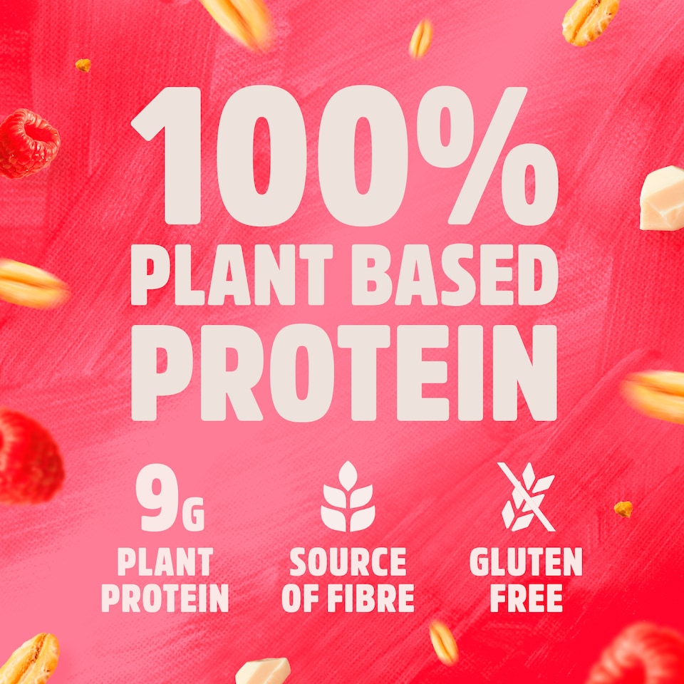 image 1 of TREK White Choc & Raspberry Protein Flapjacks 3x50g