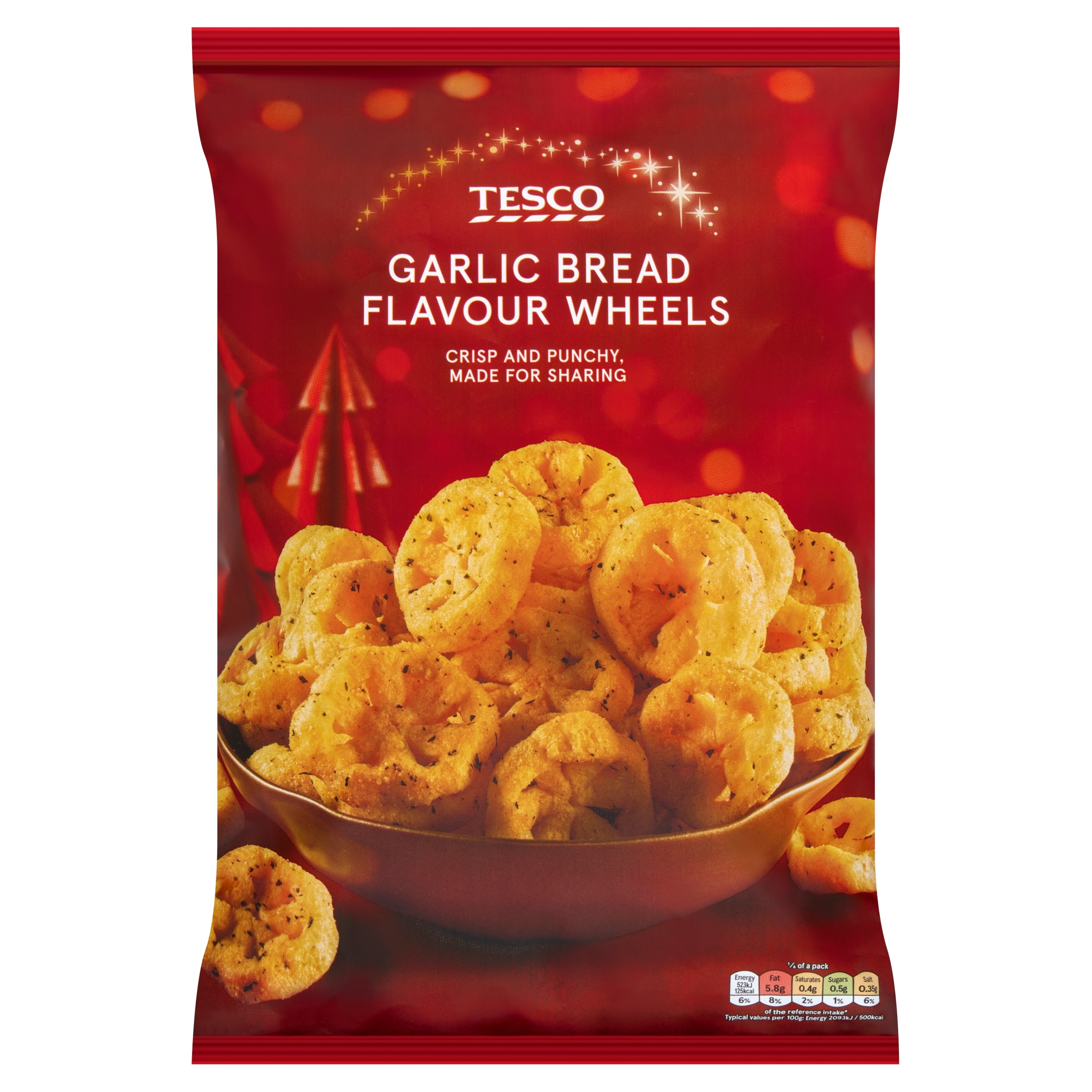 Tesco Garlic Bread Wheels Snacks 150g