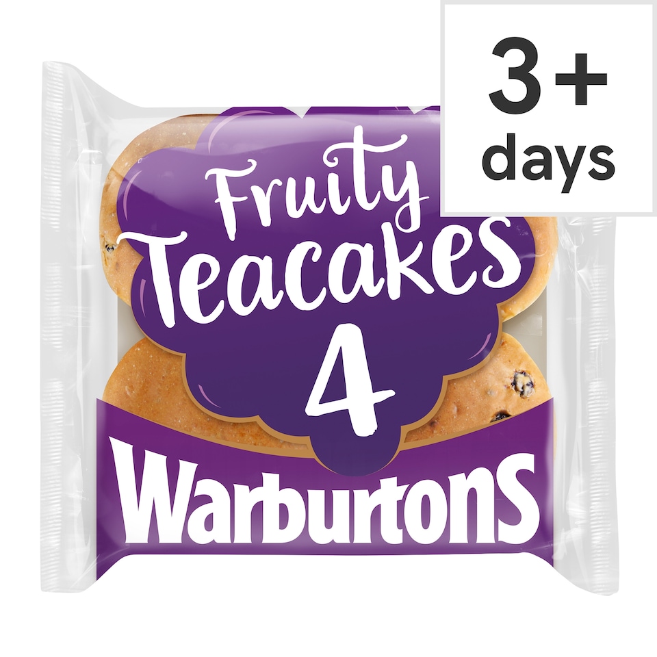 image 1 of Warburtons Fruit Teacakes 4 Pack