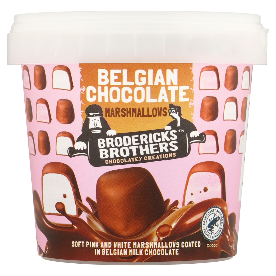 Brodericks Belgian Chocolate enrobed Marshmallows 156g