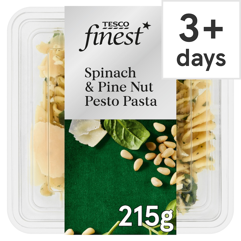 Tesco Finest Spinach Pinenut Pasta 215G