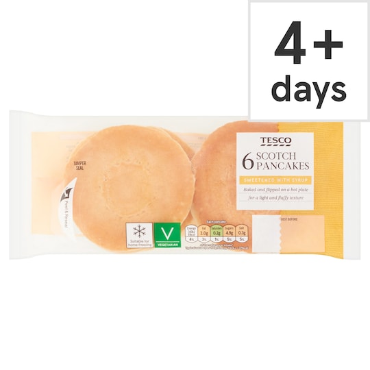 Tesco 6 Scotch Pancakes Tesco Groceries