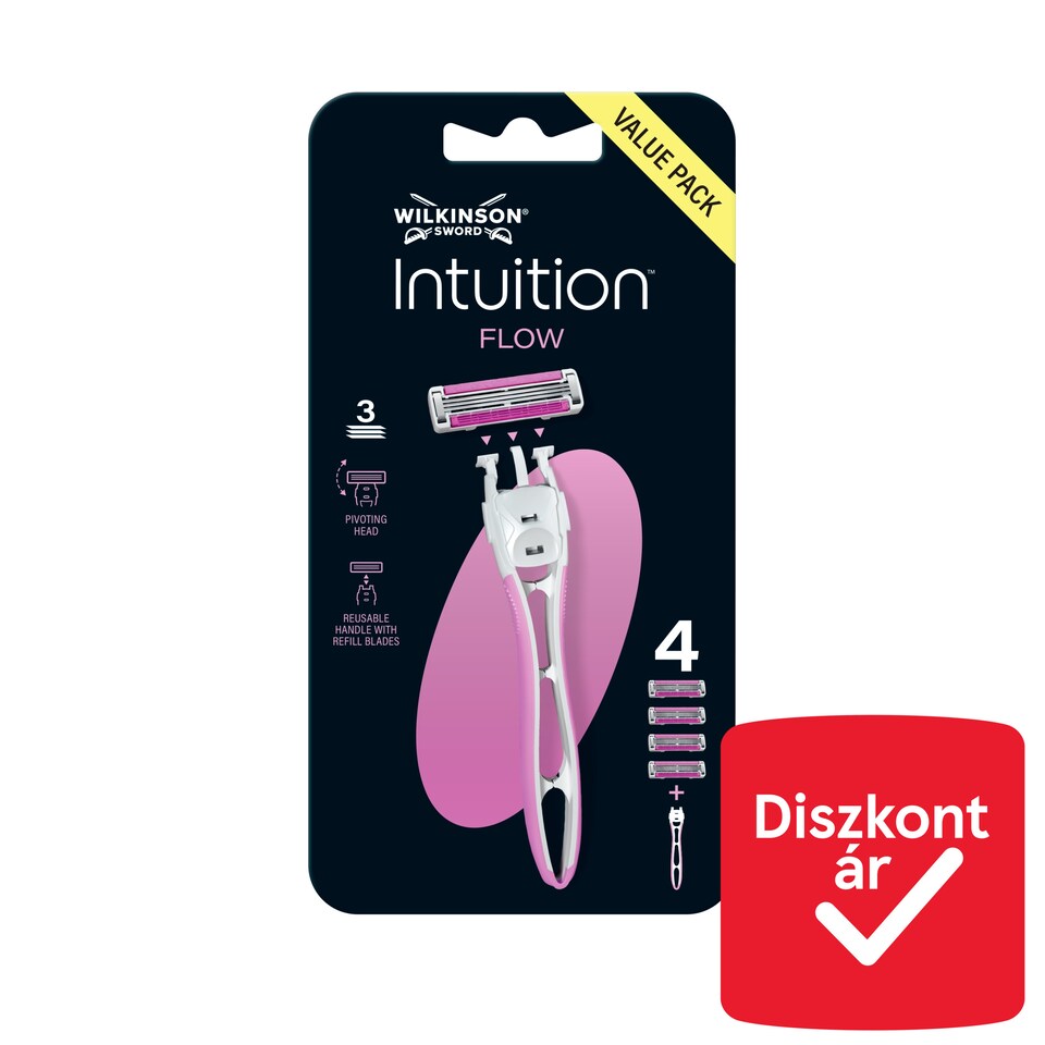 Wilkinson Sword Intuition Flow 3 pengés borotva 4 db