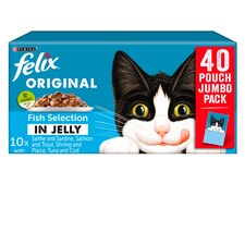 Felix Fish Selection In Jelly Pouches 40X100g