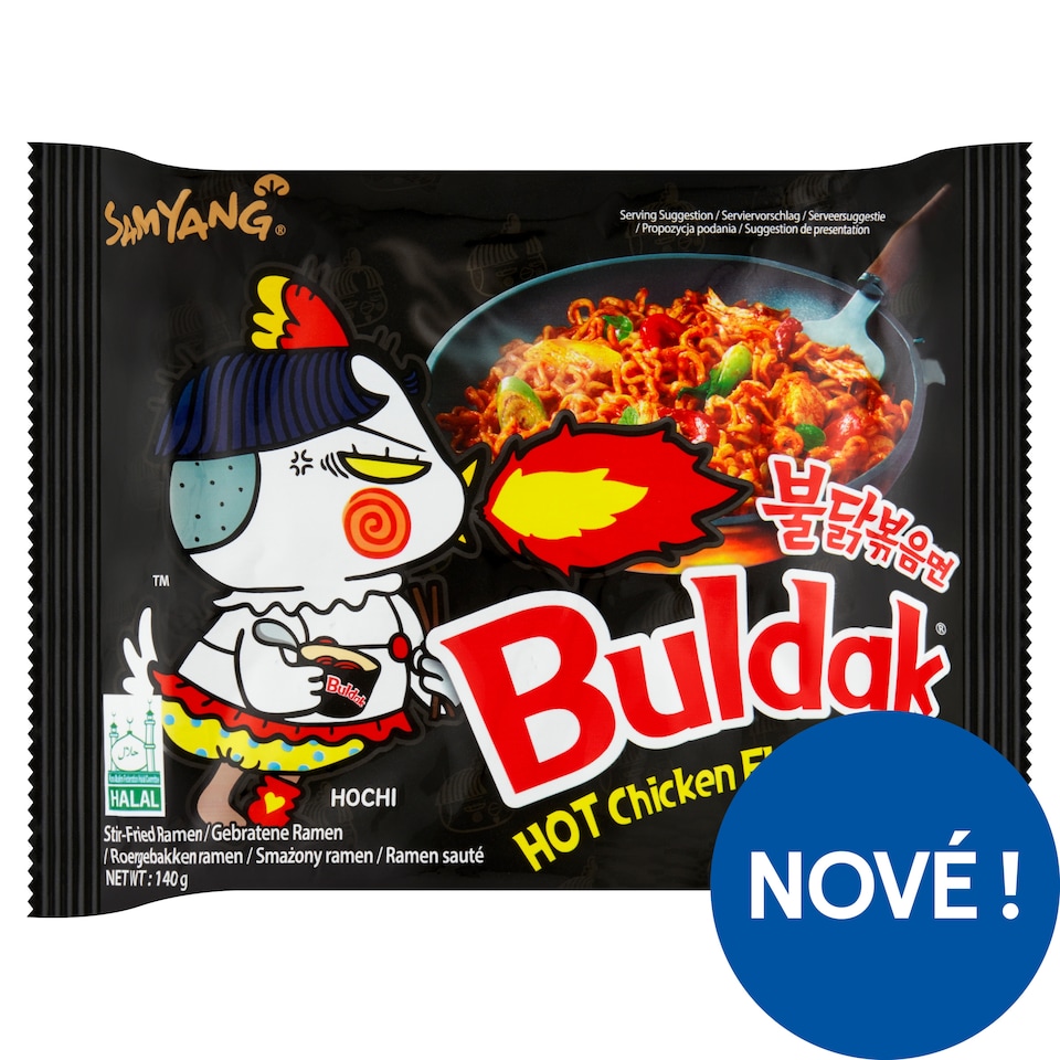Samyang Buldak Pšeničná nudlová polévka s příchutí pálivého kuřete 140g