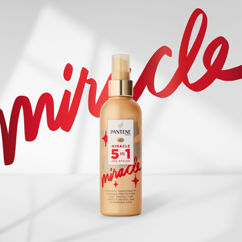 image 1 of Pantene Miracle 5 In 1 Hair Pre-Styler Hairspray 200Ml