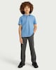 image 2 of F&F School Boys 3-Pack Pure Cotton Regular Fit Polo Shirts in Blue