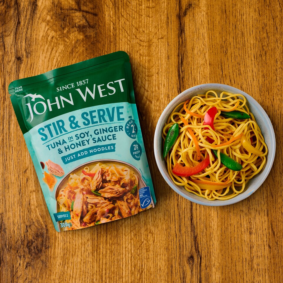 image 1 of John West Tuna Stir & Serve Soy Ginger & Honey Sauce 300g