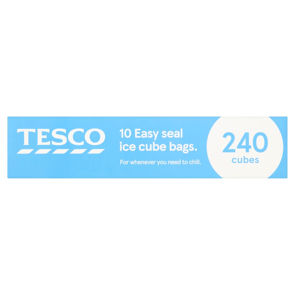 Tesco Easy Seal Ice Cube Bags 10'S