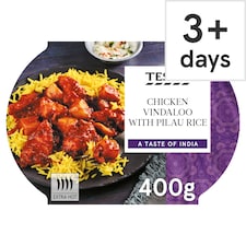 Tesco Chicken Vindaloo & Pilau Rice 400G