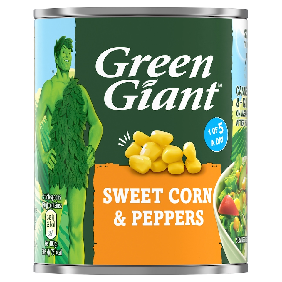 Green Giant Sweetcorn And Peppers 198G