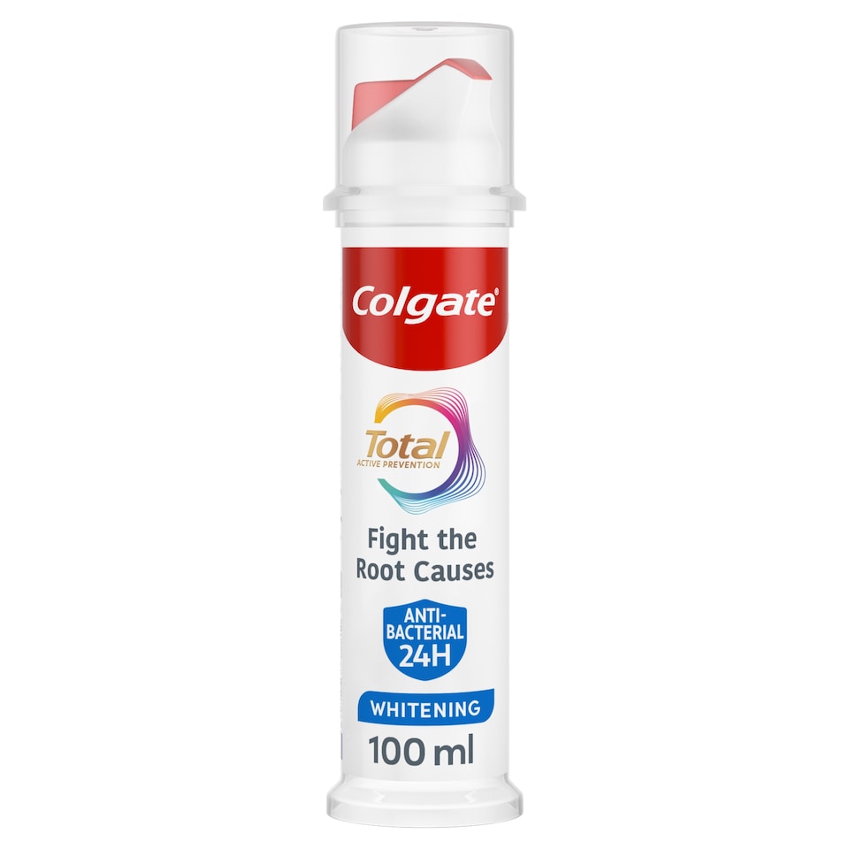 image 1 of Colgate Total Active Prevention Whitening Toothpaste Pump 100ml
