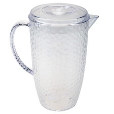 Clear Hammered Jug