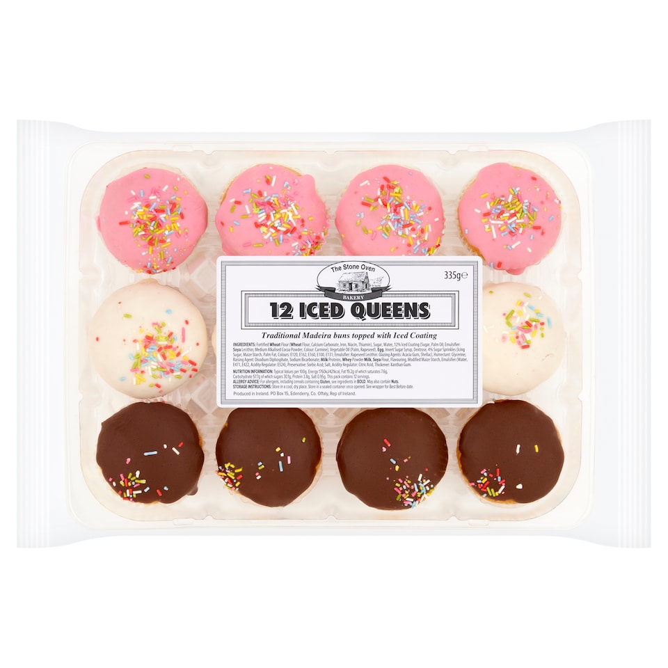 The Stone Oven 12 Pack Iced Queens 335G