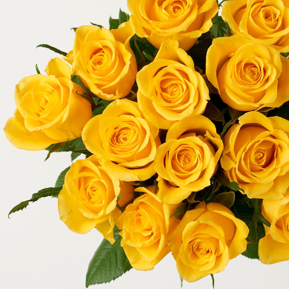 image 1 of Tesco Yellow Roses Flowers Bouquet