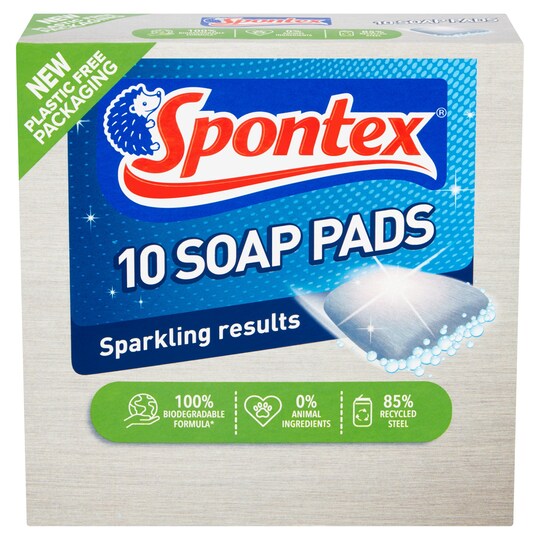 Spontex Soap Pads 10 Pack Tesco Groceries