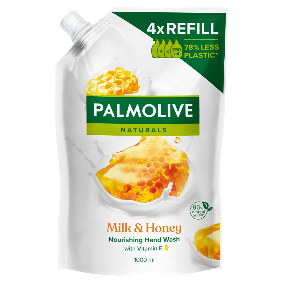 obrázok 1 z Palmolive Naturals Honey& Milk tekuté mydlo náhradná náplň 1000 ml
