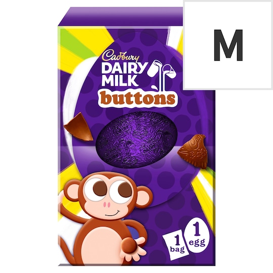 Cadbury Dairy Milk Buttons Medium Easter Egg 128G Tesco Groceries