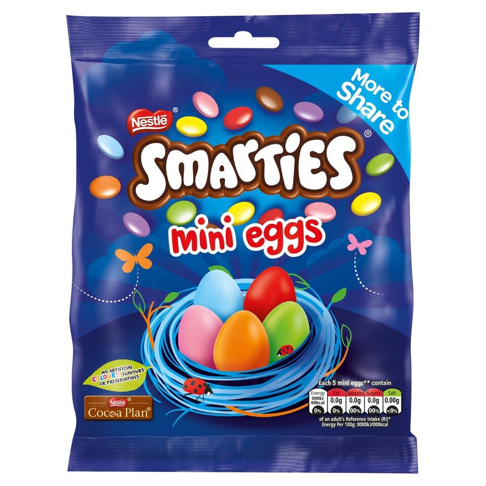 Smarties Milk Chocolate Mini Eggs Giant Bag 240G