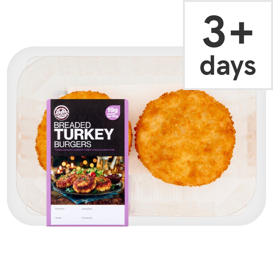 Hogans Farm Breaded Turkey Burgers 400g