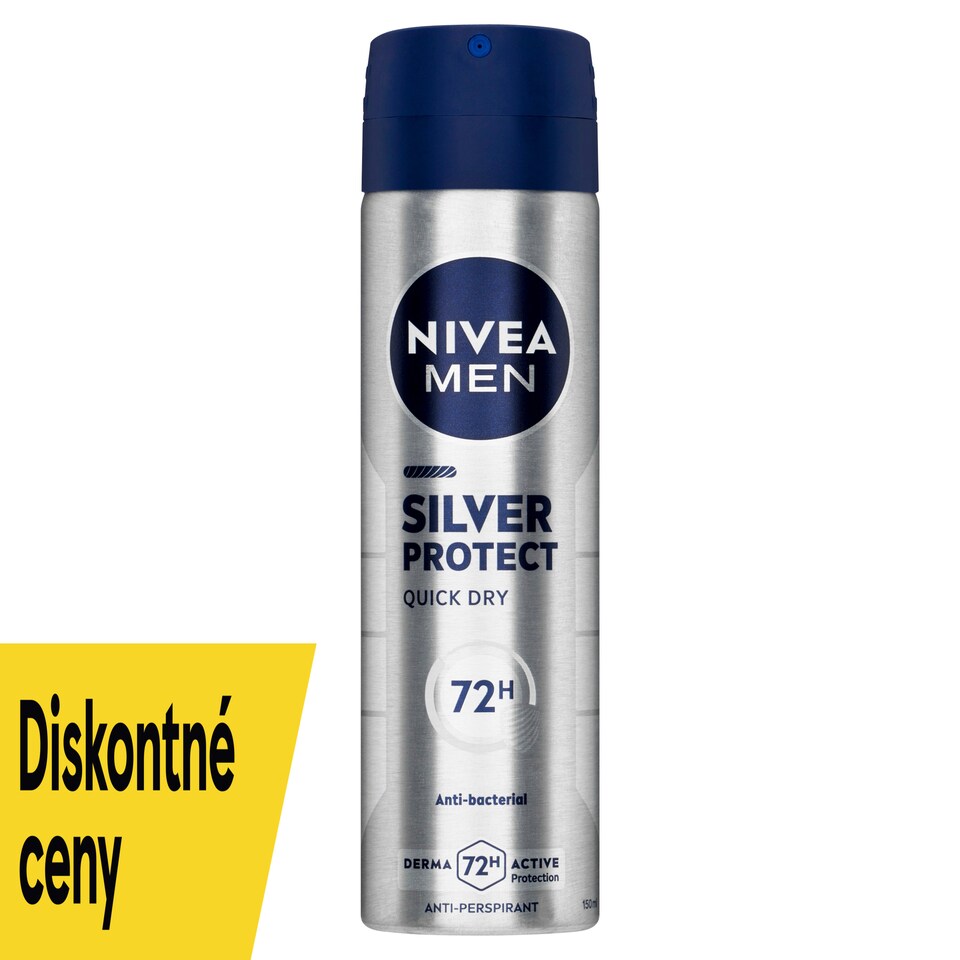 obrázok 1 z Nivea Men Silver Protect Sprej antiperspirant 150 ml
