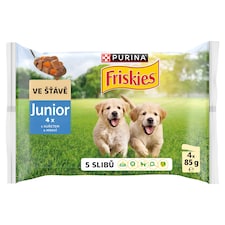 Friskies Junior kapsičky pre šteniatka kura v šťave 4 x 85 g