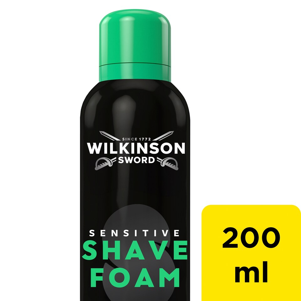 image 1 of Wilkinson Sword Sensitive Shave Foam 200ml