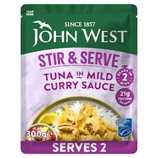 John West Tuna Stir & Serve Mild Curry Sauce 300g