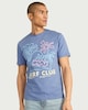 image 2 of F&F Pure Cotton Surf Club Print T-Shirt in Blue
