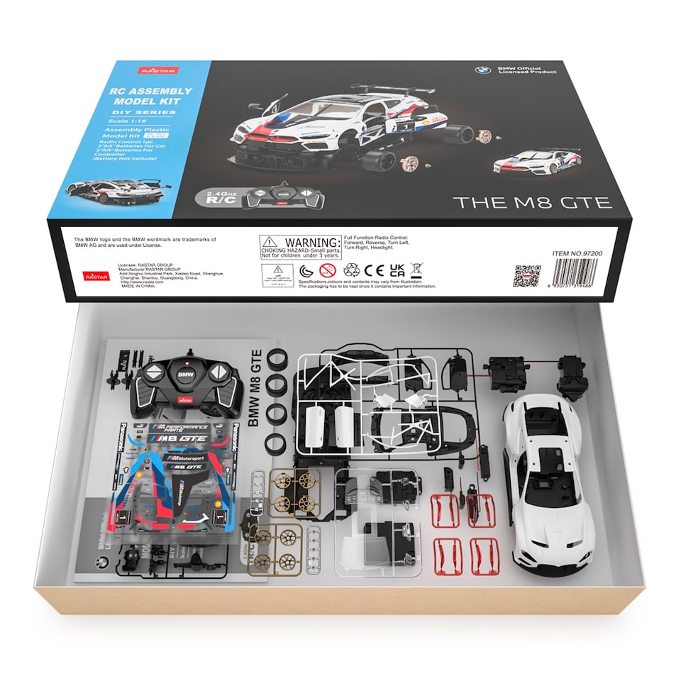 Obrázek 1 pro produkt Rastar BMW M8 GTE auto na dálkové ovládání 1:18