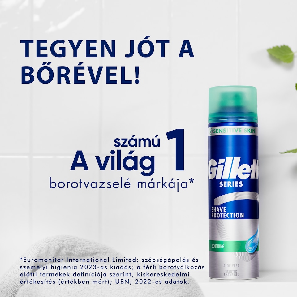 Gillette Series Nyugtató Hatású Borotvazselé Aloe Verával, 75ml  1. kép