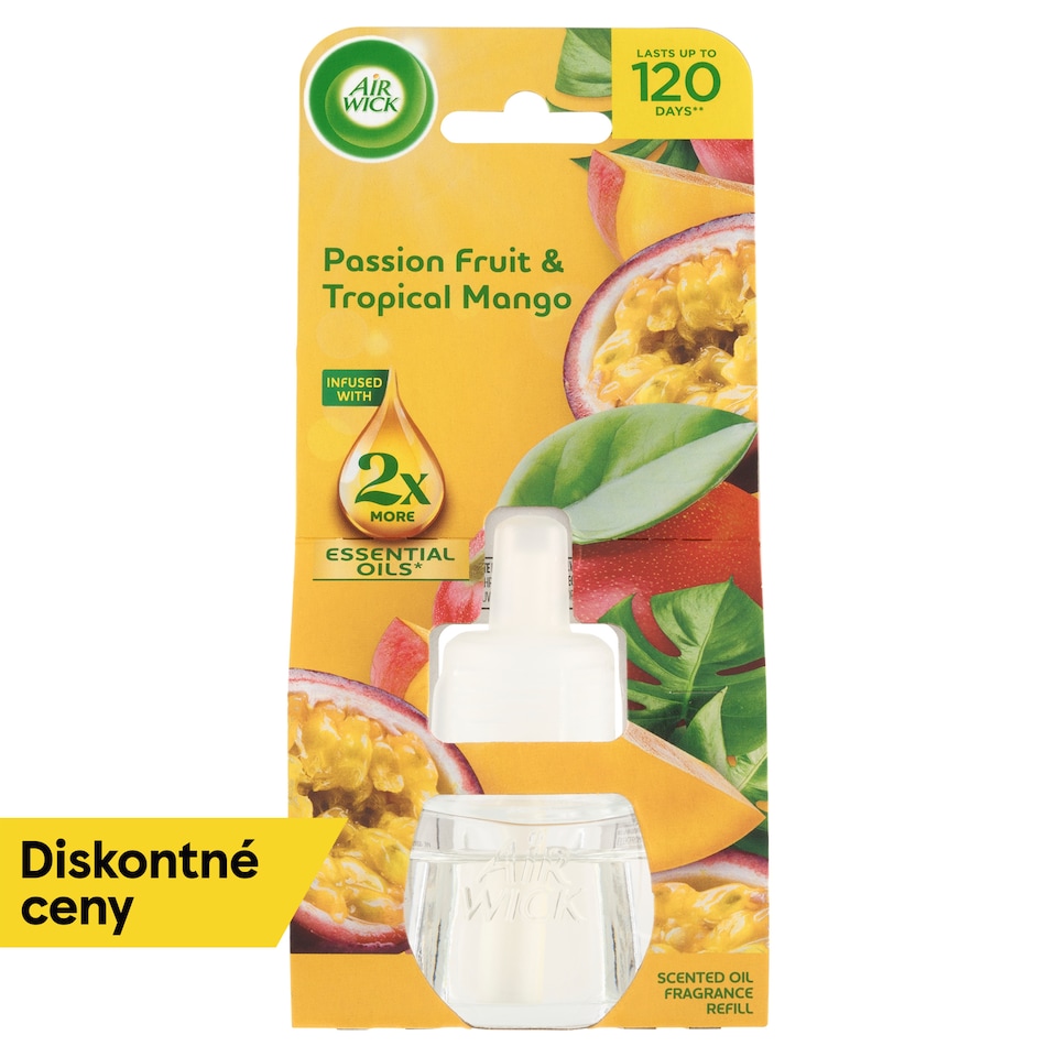 image 1 of Air Wick Scented Oil Fragrance Refill Passion Fruit & Tropical Mango 19 ml