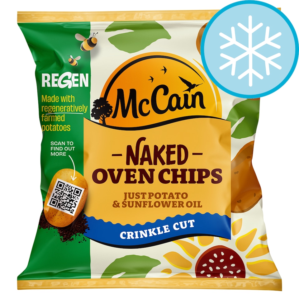 McCain Naked Oven Chips Crinkle Cut 900G