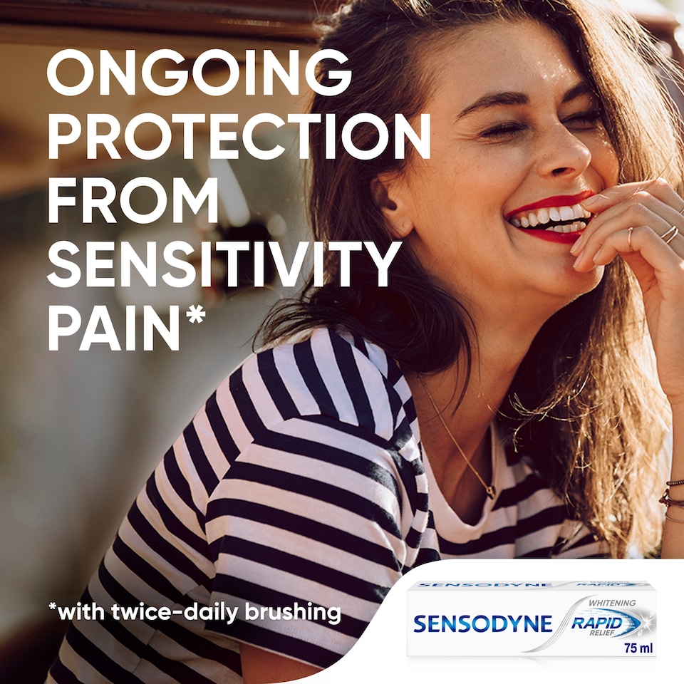 image 1 of Sensodyne Rapid Relief Whitening Sensitive Toothpaste 75ml