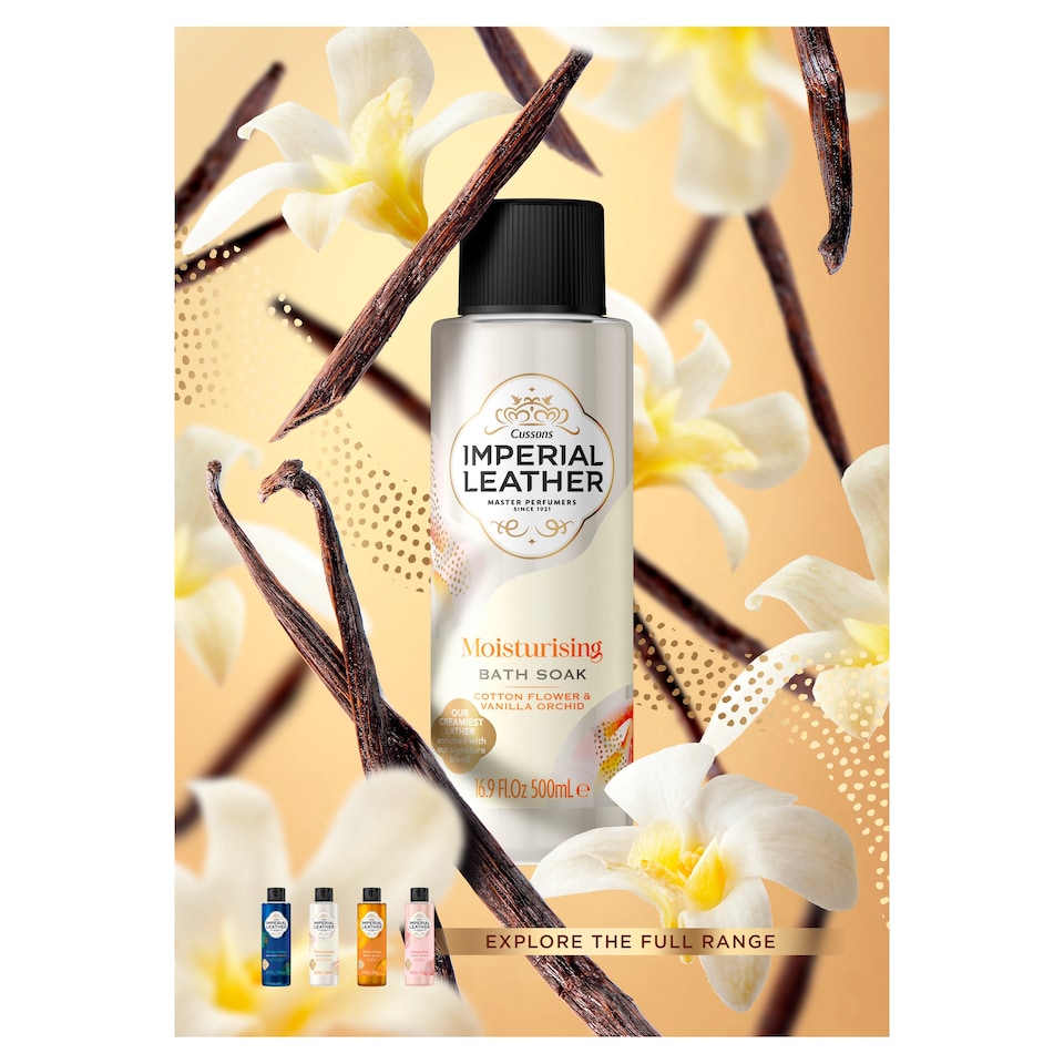 image 1 of Imperial Leather Cotton & Vanilla Bath Soak 500Ml