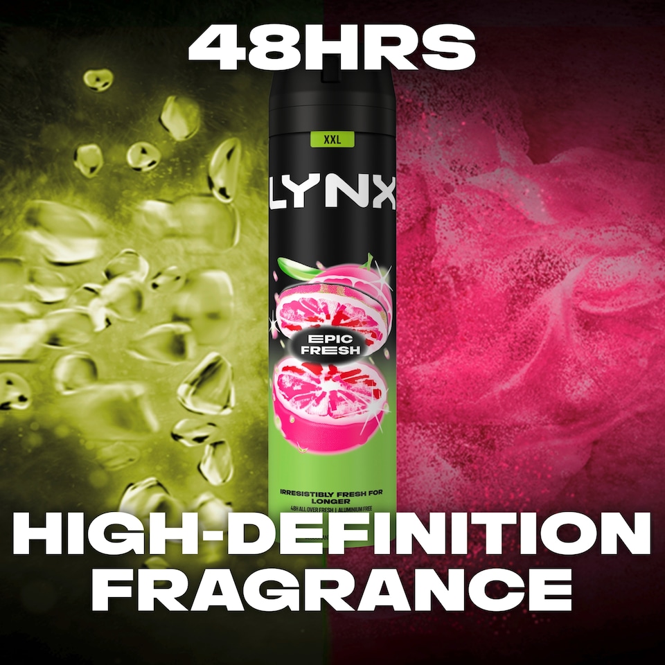 image 1 of Lynx Epic Fresh 48h Deodorant Bodyspray 250ml