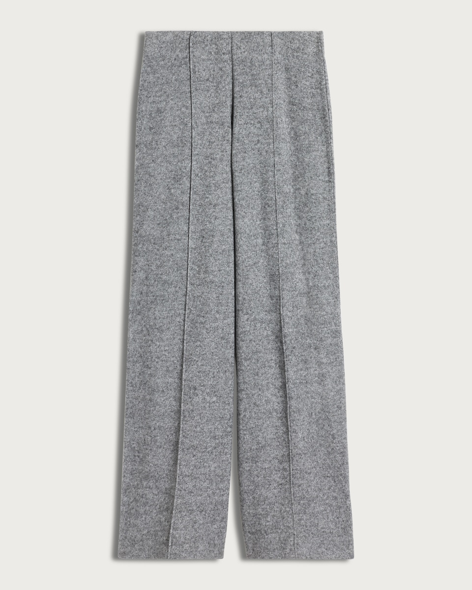 image 1 of F&F Pleated Wide Leg Co-ord Trousers in Grey