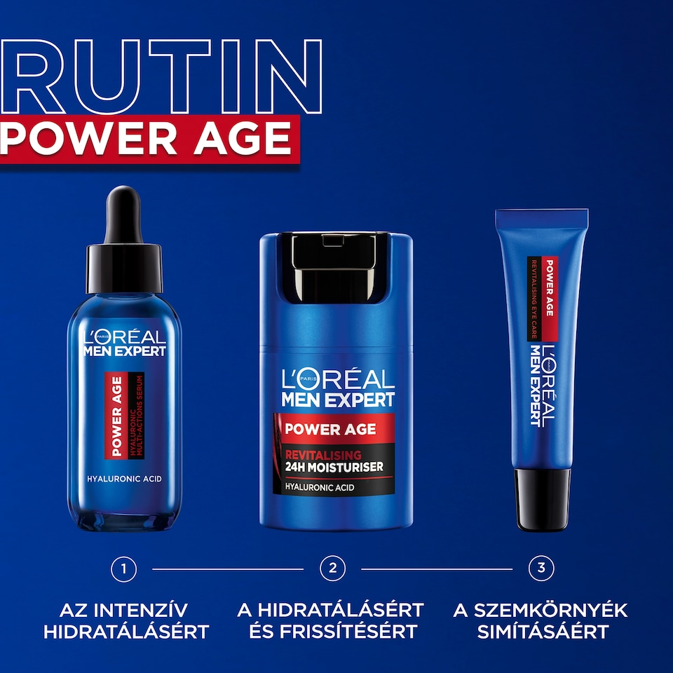 L'Oréal Paris Men Expert Power Age revitalizáló akár 24 órás hidratáló 50 ml  1. kép