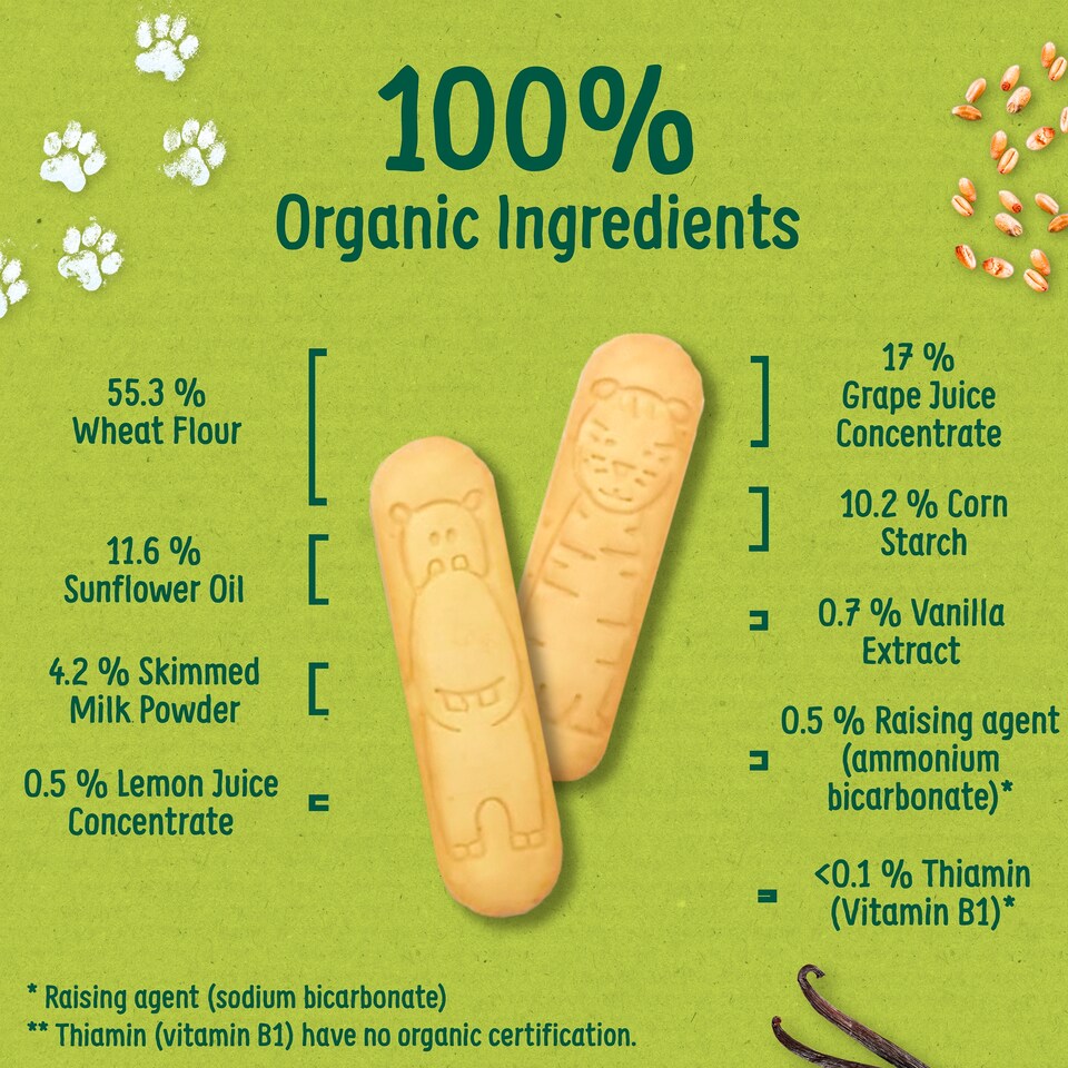 image 1 of Organix Little Ruskits Vanilla Biscuits 10 X 6G