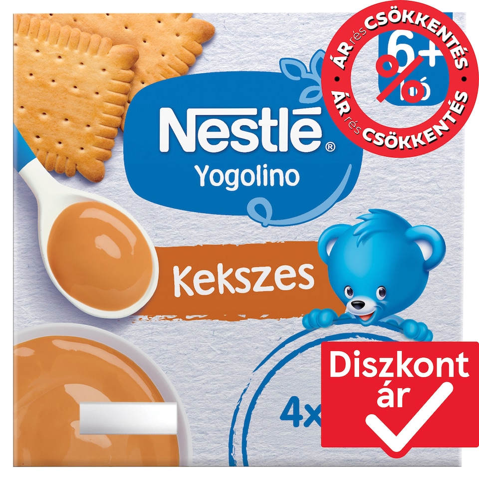 Nestlé Yogolino kekszes babapuding 6-36 hónapos korig 4 x 100 g (400 g) 1. kép
