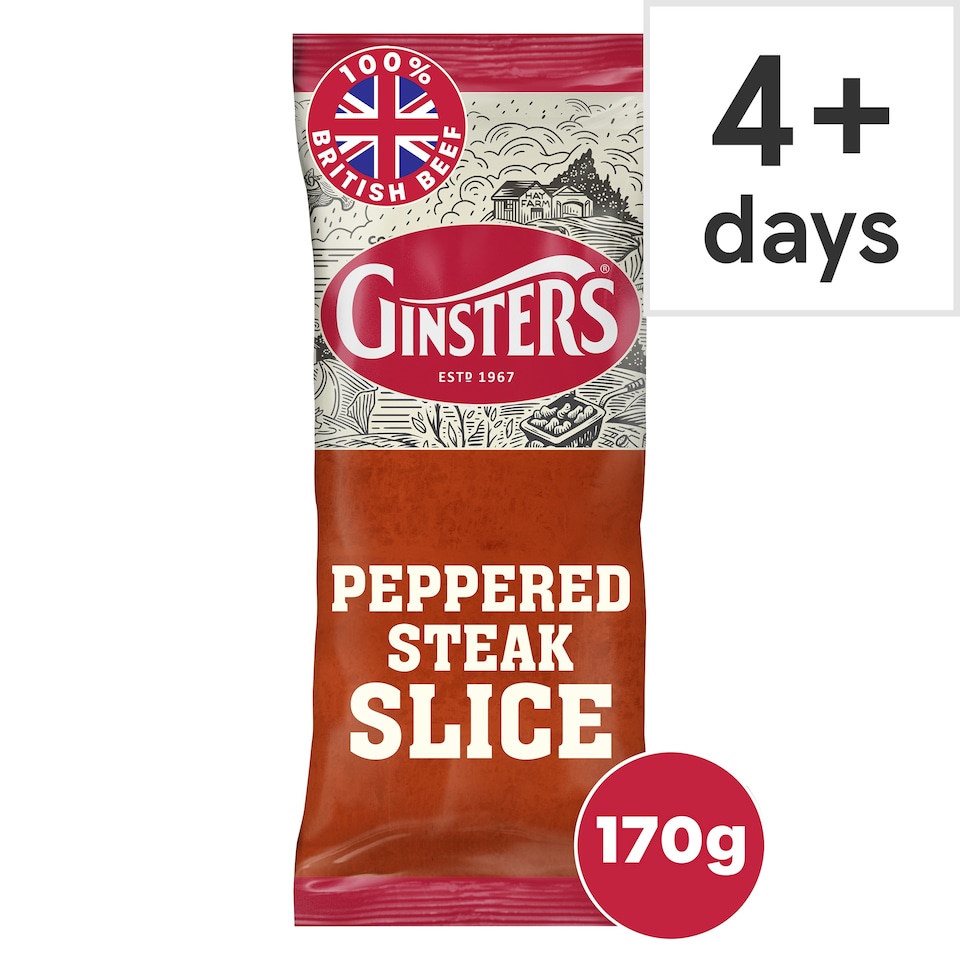 image 1 of Ginsters Peppered Steak Slice 170G